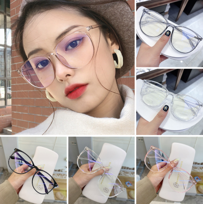 [Lady Sugar] ป้องกันสีฟ้าป้องกันรังสีกรอบแว่นตาใสป้องกันแสงสีฟ้ารอบแว่นตาแว่นสายตาแว่นตาสำหรับผู้ชายผู้หญิง