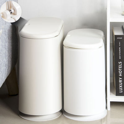 Cute Lid Garbage Bin Toilet Nordic White Elegant Large Trash Can Office Narrow Kitchen Storage Lixeira Cozinha Compost Machine