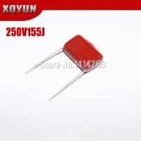 10pcs/lot CBB 250V155J 1.5uF Pitch 20MM 155J 250V CBB Polypropylene film capacitor