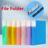 2 Hole Binder Folder A4 Plastic Transparent Document Bag Office Supplies File Folder Date Storage Bag Waterproof Display Book