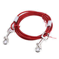 Long Wire Dog Rope Chain Double Head Dog Leash Double Head Metal Hook Dog Collar Pet Accessories