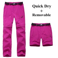 Womens Hiking Pants Convertible Pants Zip Off Pants Summer Outdoor Breathable Quick Dry Anatomic Pants Trousers