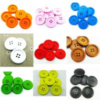 10PCS 30MM Red Painting Wooden Buttons Garment Sewing Clothes Boots Coat Button Fits Accessories MCB-837 Haberdashery