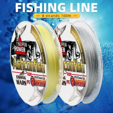 Braided Fishing Line - 8 Strands 6-300LB PE Braid - Yellow – Ashconfish Fishing  Tackle