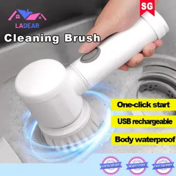 Electric Cleaning Brush Wireless USB Rechargeable Housework Kitchen  Dishwashing