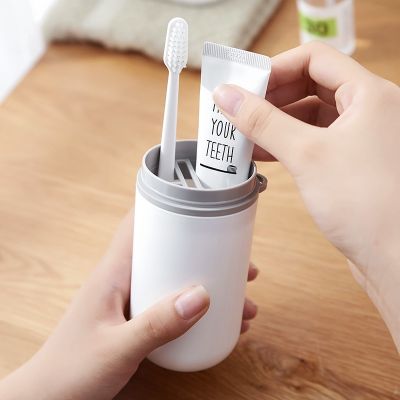 【CW】 Toothbrush Toothpaste Storage Holder with Cup Organizer Household Accessorie