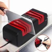 เครื่องลับมีด Electric Knife Sharpener Professional Automatic Grinder Tools For Kitchen KniveKnife Sharpeners ใช้ไฟฟ้า 50วัตต์