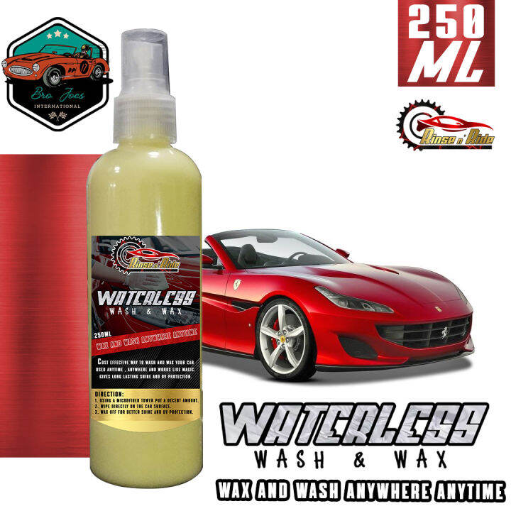 BRO.JOES INTERNATIONWATERLESS WASH AND WAX 250ML REMOVES DIRT CLEAN
