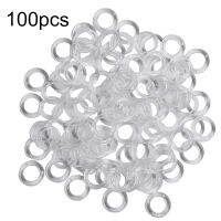 ◈ 20/50/100 Pcs Curtain Rings 11mm Clear Plastic Roman Blind Curtain Rings Vertical Blinds Curtain Parts Tool