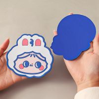 【CW】 Cartoon Coasters for Glasses Coaster Office Desk Dining Bar Insulation Placemat Desktop Decoration Kawaii