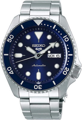 Seiko SRPD51 5 Sports Mens Watch Silver-Tone 42.5mm Stainless Steel