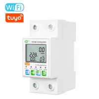 Tuya WiFi Smart Circuit Breaker 1-63A Intelligent Voltage Relay Current Voltage Monitoring Meter Smart Switch Power Meter Breakers Load Centers  Fuses