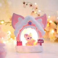 Internet Celebrity Ins Beibei Fox Cozy Cottage Vinyl Star Light Coin Bank Not Available Girly Bedroom Dress Up Small Light