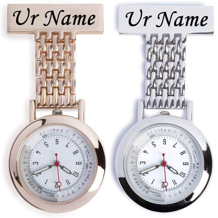 Personalised Engraved With Your Name Nurses Watch Hanging Medical