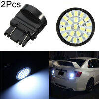 2ชิ้น T25สีขาว3157 22SMD 1206ไฟ LED ท้ายรถหลอดไฟเบรคย้อนกลับหลัง