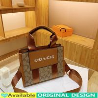 COACH Reticule กระเป๋าถือสำหรับผู้หญิง,ใหม่ของแท้2023กระเป๋าโท้ทหนัง Pu กระเป๋าเครื่องสำอางกระเป๋าสะพายเดี่ยวกระเป๋าช้อปปิ้งความจุขนาดใหญ่สำหรับนักเรียน MODE Korea กระเป๋าสะพายไหล่กระเป๋าทำงาน