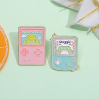 hot【DT】 Game Frog Enamel Pins Kawaii Froggie Lapel Badge Brooches Jewelry Cartoon Pin for