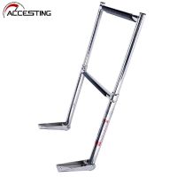 2 Step Telescopic Boat Ladder Marine 2 Steps Ladder Stainless Steel Boat Yacht Telescoping Ladder Over Platform Folding Ladders Accessories