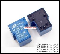 Sla-05vdc-Sl-A 2ชิ้น/ล็อต/Sla-12vdc-Sl-A/Sla-24vdc-Sl-A / Sla-48vdc-Sl-A รีเลย์ไฟฟ้าแบบซองเกิล5พิน5V 12V 24V 48V T90 30a