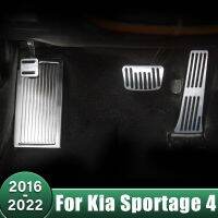 ที่หุ้มแป้นเบรกเชื้อเพลิงรถยนต์อุปกรณ์เสริมแผ่นรองที่วางเท้าสำหรับ Kia Sportage 4 QL GT 2016 2017 2018 2019 2020 2021 2022