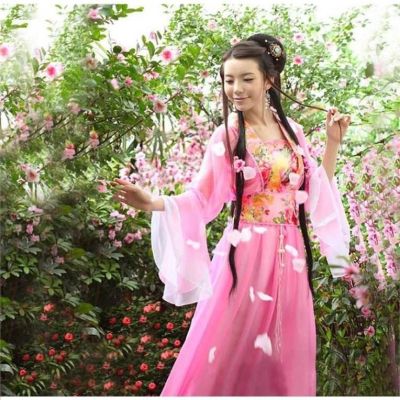 [COD] Danxin Hanfu womens ancient costume adult seven fairies Tang suit princess opera performance guzheng