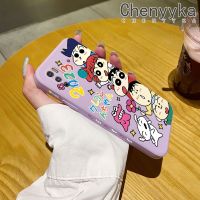 เคส Chenyyyka สำหรับ Infinix เคส X680 9ขวบลายการ์ตูนดินสอสีชินเพื่อนเคสมือถือนิ่มบางลายขอบสี่เหลี่ยมด้านข้างเคสนิ่มซิลิโคนเคสป้องกันการกระแทก