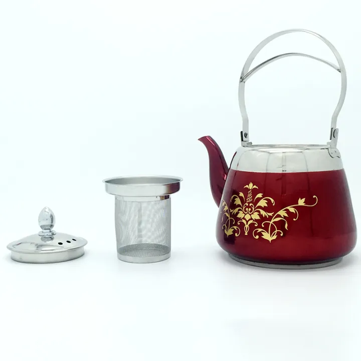 Thickened stainless steel teapot bubble teapot filter flower teapot