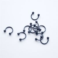 1pc Trendy Surgical Steel C Shape Segment Tragus Fake Septum Nose Rings Stud Helix Piercing Body Jewelry Women Earrings