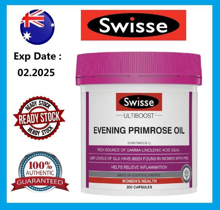 Swisse Evening Primrose Oil 200 capsules Lazada