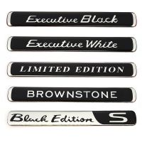 【Taste life】สติกเกอร์รถอัตโนมัติตราสัญลักษณ์รูปลอก Brownstone ผู้บริหารสีขาวสีดำ Limited Edition สำหรับ BMW ออดี้ฟอร์ดนิสสันรถจี๊ปโตโยต้า Skoda