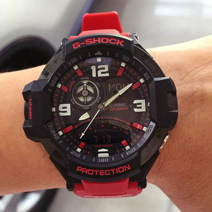 ต้นฉบับ-g-shock-ga1000-ผู้ชายกีฬานาฬิกาคู่แสดงเวลา-200-เมตรกันน้ำกันกระแทกเวลาโลก-led-แสงอัตโนมัติรับประกัน-2-ปี-ga-1000-4b-ใหม่แท้