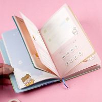 [Hagoya Stationery Stor] Creative Cherry Blossoms Diary Color Page Illustration Cute Notebook Student Planner Agenda Notepad Diary Book Kawaii Diary