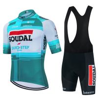 Quick Step 2023 Men Cycling Jersey Set Summer Quick Dry Bike Mountain Uniform Ropa Ciclismo Maillot Hombre Bicycle Clothing Suit