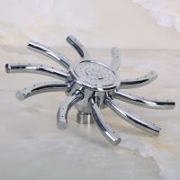 ☊∈ Bathroom Top Spray Shower Round Polished Chrome Brass Top Rainfall Shower Head Accessories tsh204