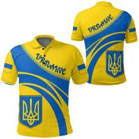 2023 NEW Style Clothing - Ukraine Cricket Polo Shirtssize：XS-6XLNew product，Can be customization