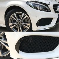 Front Bumper Wind Blade Vent Spoiler Vent Spoiler Car Accessories for Mercedes-Benz C-Class W205 2015-2018