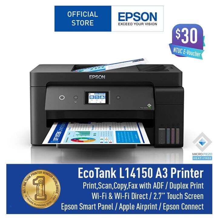 Epson EcoTank L14150 A3 Wi-Fi Duplex Wide-Format All-in-One Ink Tank ...