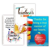 Happy Teacher Day Gift Spiral Binder Notebook Stationery Notepad Campus Student Quote Thank You Teacher For Guiding Inspiring Us Note Books Pads