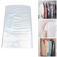 50pcs/Lot Plastic Transparent Dust Cover Garment of Clothes Hanging Pocket Storage Bag Wardrobe Hanging Clothing Wardrobe Organisers