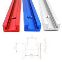 T-Track T-Slot Mitre ติดตามจิ๊ก T สกรูตารางการแข่งขันสล็อต19X9.5Mm ตารางเลื่อยเราเตอร์ตาราง300-600มิลลิเมตรรางเครื่องมืองานไม้