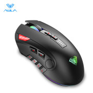 AULA H512 Gaming Mouse 6 Programabl Side Buttons Ánh Sáng Đầy Màu Sắc 6DPI