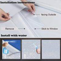 1 Roll Reused Anti Peeping Film Frosted Anti-interference No Residue Great Visual Effect Window Privacy Film