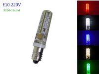 【✔In stock】 aojia6891 E10 220V Led 3014 32smd 220V อุปกรณ์เครื่องกลหลอดไฟหลอดไฟ E10หลอดไฟ Led สีแดงสีฟ้าสีเขียวไฟฟ้าขนาดเล็กด้ายฐาน