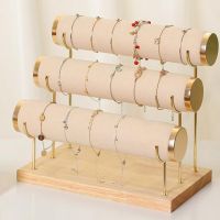 Removable Bracelet Stand 2/3 Layer Jewelry Display Rack for Trinket Bangle Watch Jewelry Shop Bracelet Home Organizer Tower