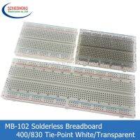 【YD】 MB-102 400/830 Tie-Points Solderless Breadboard White/Transparent PCB Test Develop Board Shield Prototyping