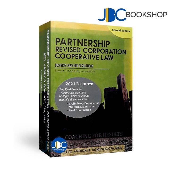 Partnership Revised Corporation and Cooperative Law Business Laws