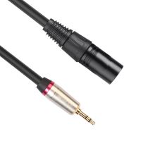 3.5mm To XLR Male Durable 3 Pin 3.5mm To XLR Male Converter Audio Adapter Cable 0.3m HIFI Shielded 3.5mm To XLR Male Stereo Plug