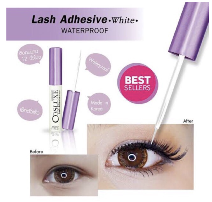 cosluxe-lash-adhesive-กาวติดขนตากันน้ำ-กาวติดขนตาปลอม-คอสลุค-ขนาด-1-ml-ของแท้-พร้อมส่ง