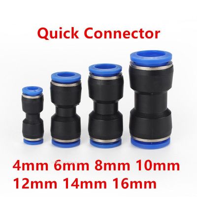 Pipa Pipe Quick Connector Air PU 4mm 6mm 8mm 10mm 12mm 14mm 16mm Plastic Straight Trachea Quick Plug Pneumatic Components Pipe Fittings Accessories