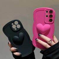 Wave ซิลิโคน Candy Heart เคสโทรศัพท์สำหรับ Samsung S23 S20 S21 FE S22 Plus Pro Ultra + A54 42 50 51 52 A53 70 A71 72 A73 S ฝาครอบ-Duueir